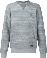 grauer Pullover mit einem Rundhalsausschnitt von G Star