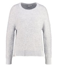 grauer Pullover mit einem Rundhalsausschnitt von Gap