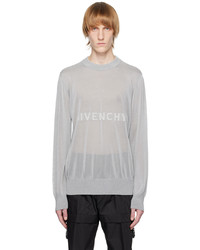 grauer Pullover mit einem Rundhalsausschnitt von Givenchy