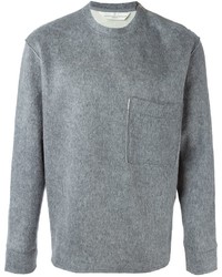 grauer Pullover mit einem Rundhalsausschnitt von Golden Goose Deluxe Brand