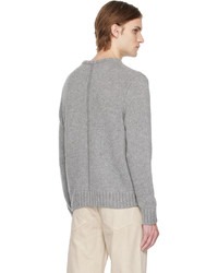 grauer Pullover mit einem Rundhalsausschnitt von The Row