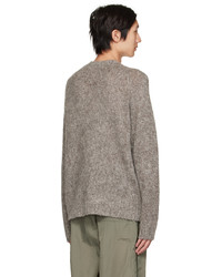 grauer Pullover mit einem Rundhalsausschnitt von Acne Studios