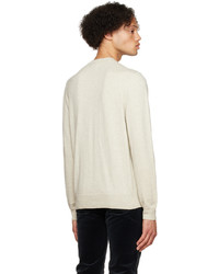 grauer Pullover mit einem Rundhalsausschnitt von Isabel Marant