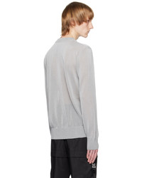 grauer Pullover mit einem Rundhalsausschnitt von Givenchy