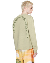 grauer Pullover mit einem Rundhalsausschnitt von Stockholm (Surfboard) Club