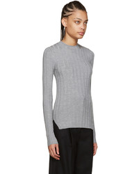 grauer Pullover mit einem Rundhalsausschnitt von Acne Studios