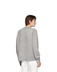 grauer Pullover mit einem Rundhalsausschnitt von Acne Studios