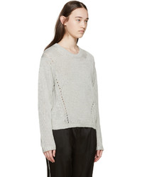 grauer Pullover mit einem Rundhalsausschnitt von Acne Studios