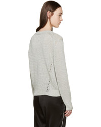 grauer Pullover mit einem Rundhalsausschnitt von Acne Studios