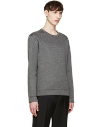 grauer Pullover mit einem Rundhalsausschnitt von Valentino