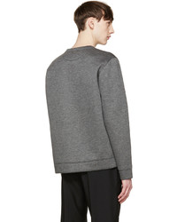 grauer Pullover mit einem Rundhalsausschnitt von Valentino