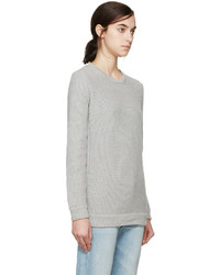 grauer Pullover mit einem Rundhalsausschnitt von Rag & Bone