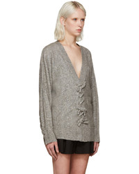 grauer Pullover mit einem Rundhalsausschnitt von 3.1 Phillip Lim