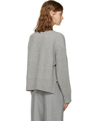 grauer Pullover mit einem Rundhalsausschnitt von Acne Studios