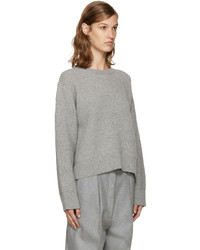 grauer Pullover mit einem Rundhalsausschnitt von Acne Studios