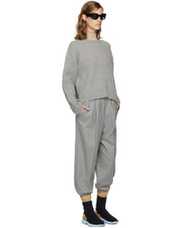 grauer Pullover mit einem Rundhalsausschnitt von Acne Studios