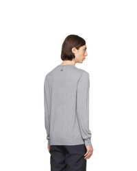 grauer Pullover mit einem Rundhalsausschnitt von Lanvin