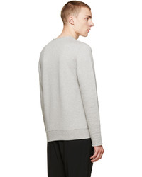 grauer Pullover mit einem Rundhalsausschnitt von Acne Studios