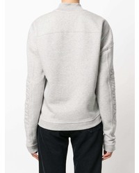 grauer Pullover mit einem Rundhalsausschnitt von Ck Jeans