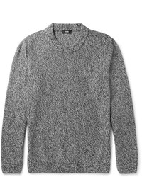 grauer Pullover mit einem Rundhalsausschnitt von Hugo Boss