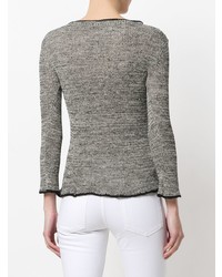 grauer Pullover mit einem Rundhalsausschnitt von Isabel Marant Etoile