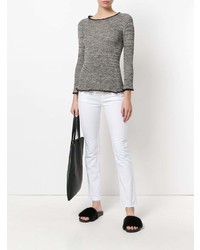 grauer Pullover mit einem Rundhalsausschnitt von Isabel Marant Etoile