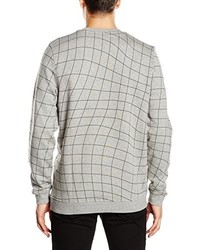 grauer Pullover mit einem Rundhalsausschnitt von Jack & Jones