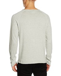 grauer Pullover mit einem Rundhalsausschnitt von Jack & Jones