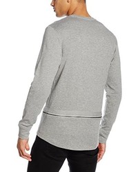 grauer Pullover mit einem Rundhalsausschnitt von Jack & Jones