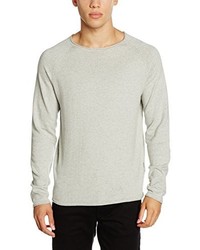 grauer Pullover mit einem Rundhalsausschnitt von Jack & Jones