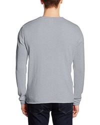 grauer Pullover mit einem Rundhalsausschnitt von JACK & JONES PREMIUM