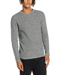 grauer Pullover mit einem Rundhalsausschnitt von JACK & JONES PREMIUM