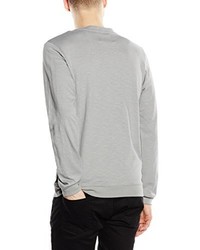 grauer Pullover mit einem Rundhalsausschnitt von JACK & JONES VINTAGE