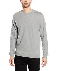 grauer Pullover mit einem Rundhalsausschnitt von JACK & JONES VINTAGE