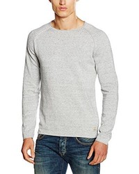 grauer Pullover mit einem Rundhalsausschnitt von JACK & JONES VINTAGE