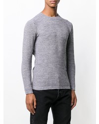 grauer Pullover mit einem Rundhalsausschnitt von Balenciaga