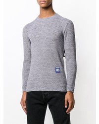 grauer Pullover mit einem Rundhalsausschnitt von Balenciaga