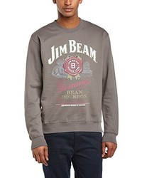 grauer Pullover mit einem Rundhalsausschnitt von Jim Beam