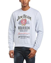 grauer Pullover mit einem Rundhalsausschnitt von Jim Beam