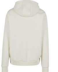 grauer Pullover mit einem Rundhalsausschnitt von karl kani
