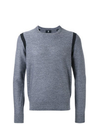 grauer Pullover mit einem Rundhalsausschnitt von Kent & Curwen