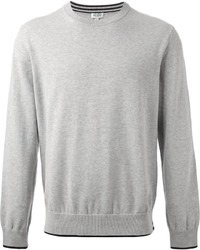 grauer Pullover mit einem Rundhalsausschnitt von Kenzo
