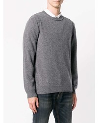 grauer Pullover mit einem Rundhalsausschnitt von Dondup