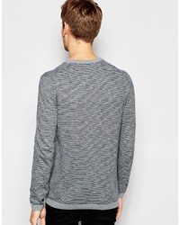 grauer Pullover mit einem Rundhalsausschnitt von Esprit