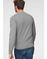 grauer Pullover mit einem Rundhalsausschnitt von Lacoste