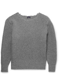 grauer Pullover mit einem Rundhalsausschnitt von Lanvin