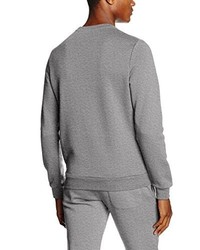 grauer Pullover mit einem Rundhalsausschnitt von Le Coq Sportif