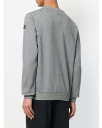 grauer Pullover mit einem Rundhalsausschnitt von Paul & Shark