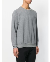 grauer Pullover mit einem Rundhalsausschnitt von Paul & Shark