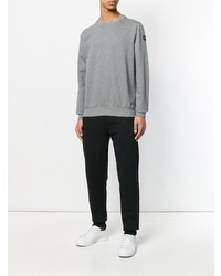 grauer Pullover mit einem Rundhalsausschnitt von Paul & Shark